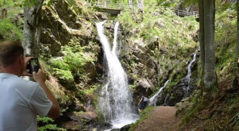 Menzenschwander Wasserfall Albsteig Schwarzwald